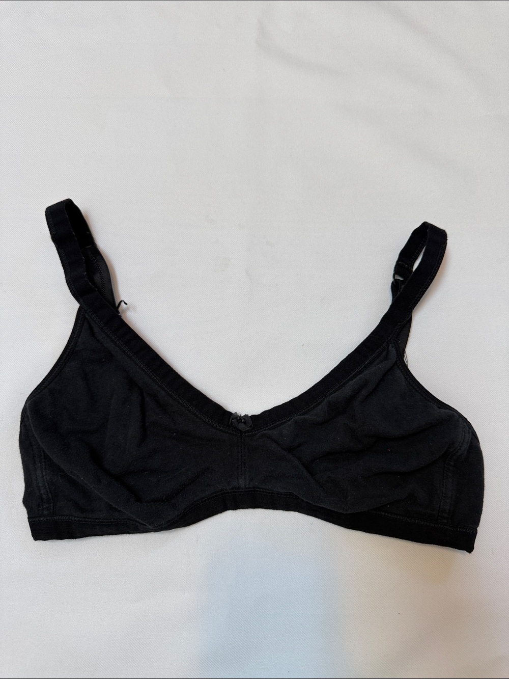 Wireless Black Cotton Bralette - Women Intimates